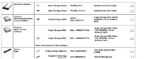 Component list