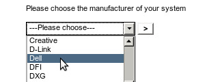 Choose manufacturer